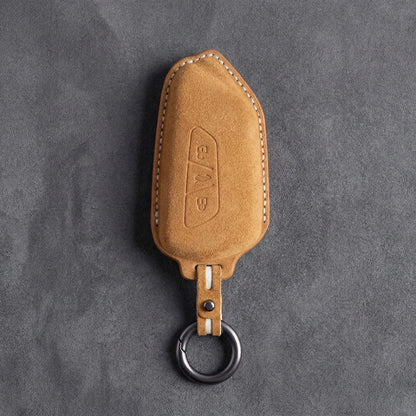 Volkswagen Hand-Stitched Alcantara Key Fob Cover - Asymmetrical Style