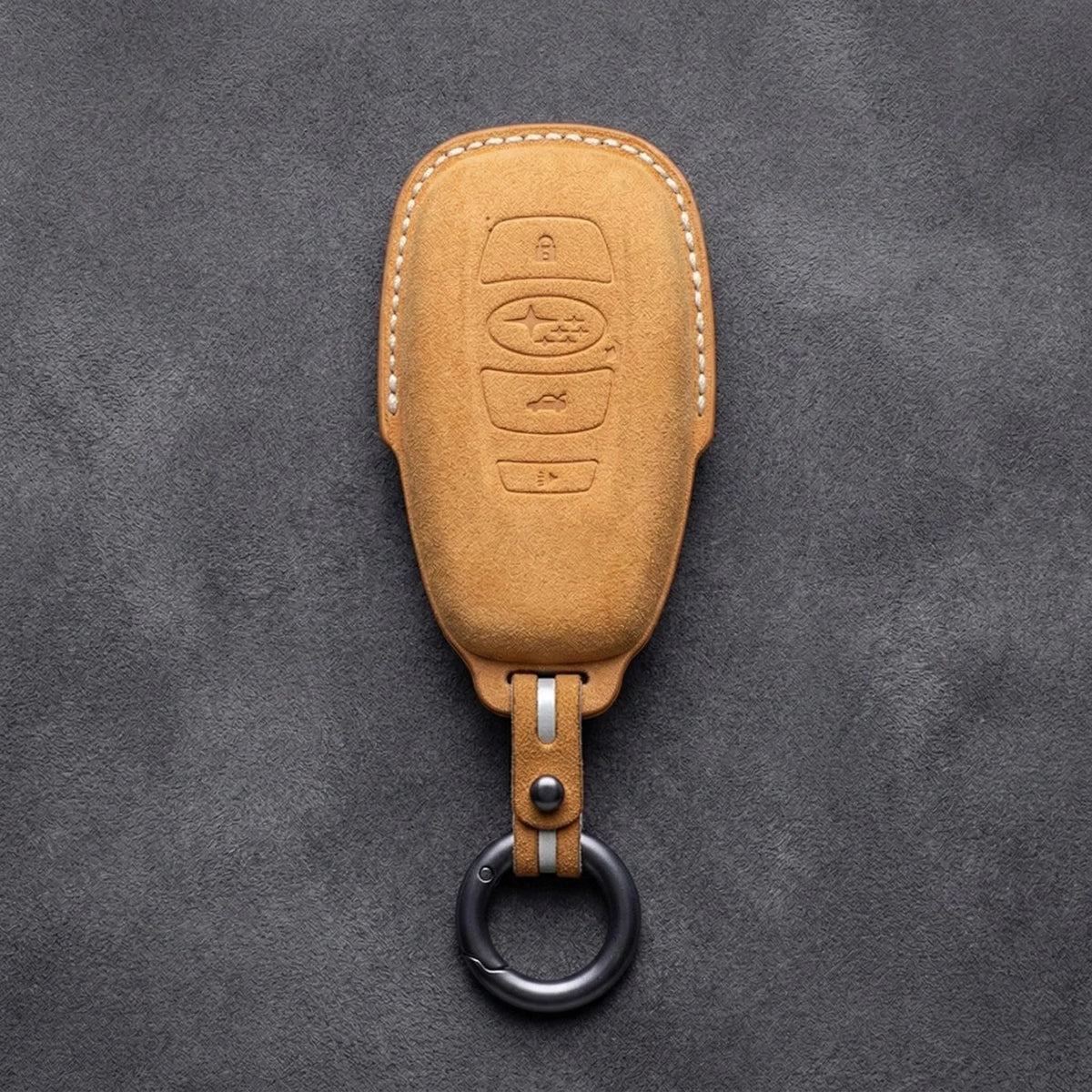 Subaru Hand-Stitched Alcantara Key Fob Cover – Symmetric Smart Fob