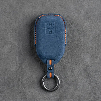 Suzuki Hand-Stitched Alcantara Key Fob Cover – Angular Smart Key 2-Button