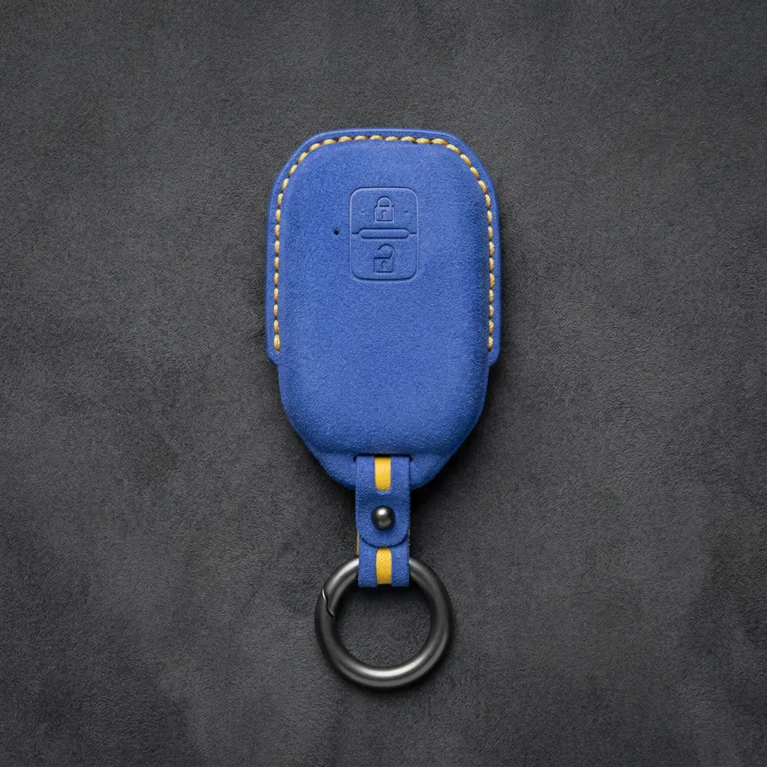 Suzuki Hand-Stitched Alcantara Key Fob Cover – Angular Smart Key 2-Button