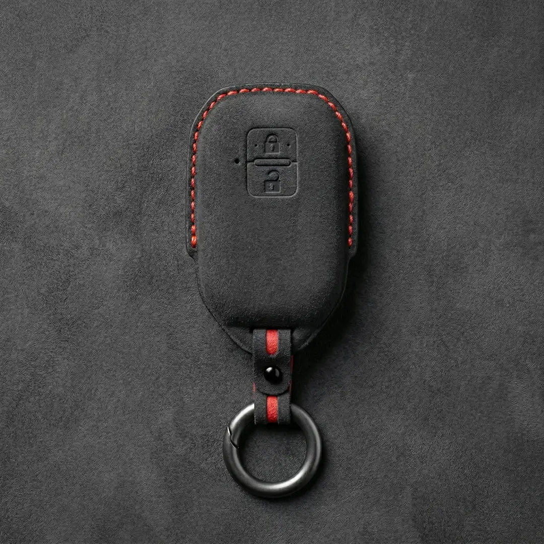 Suzuki Hand-Stitched Alcantara Key Fob Cover – Angular Smart Key 2-Button