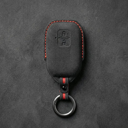 Suzuki Hand-Stitched Alcantara Key Fob Cover – Angular Smart Key 2-Button