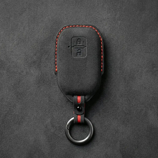 Suzuki Hand-Stitched Alcantara Key Fob Cover – Angular Smart Key 2-Button