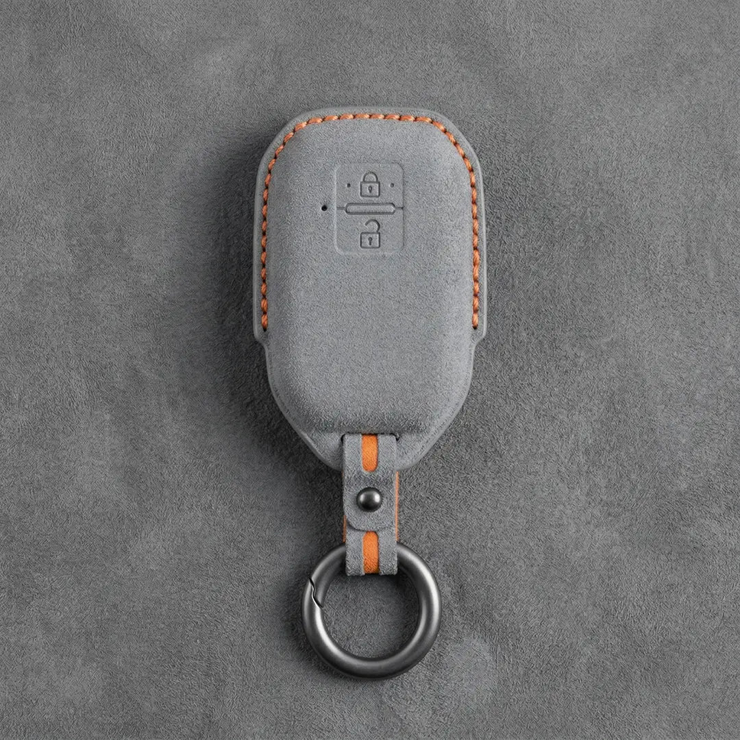 Suzuki Hand-Stitched Alcantara Key Fob Cover – Angular Smart Key 2-Button