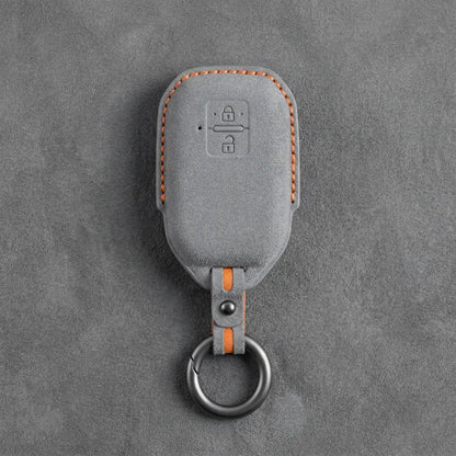 Suzuki Hand-Stitched Alcantara Key Fob Cover – Angular Smart Key 2-Button