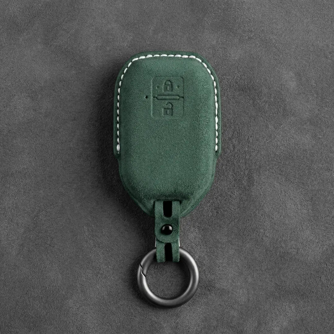 Suzuki Hand-Stitched Alcantara Key Fob Cover – Angular Smart Key 2-Button