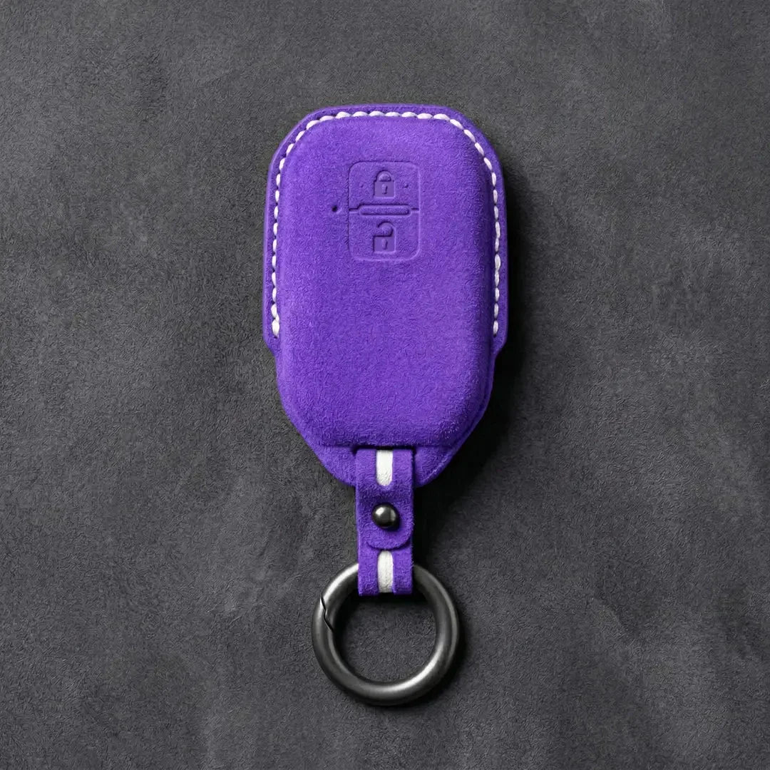 Suzuki Hand-Stitched Alcantara Key Fob Cover – Angular Smart Key 2-Button