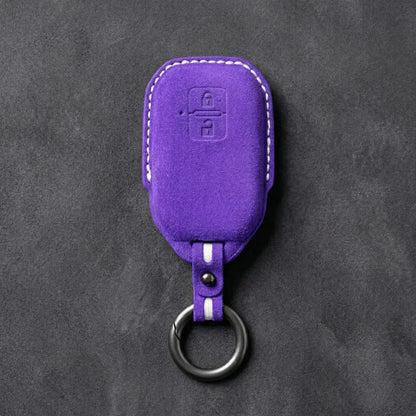 Suzuki Hand-Stitched Alcantara Key Fob Cover – Angular Smart Key 2-Button
