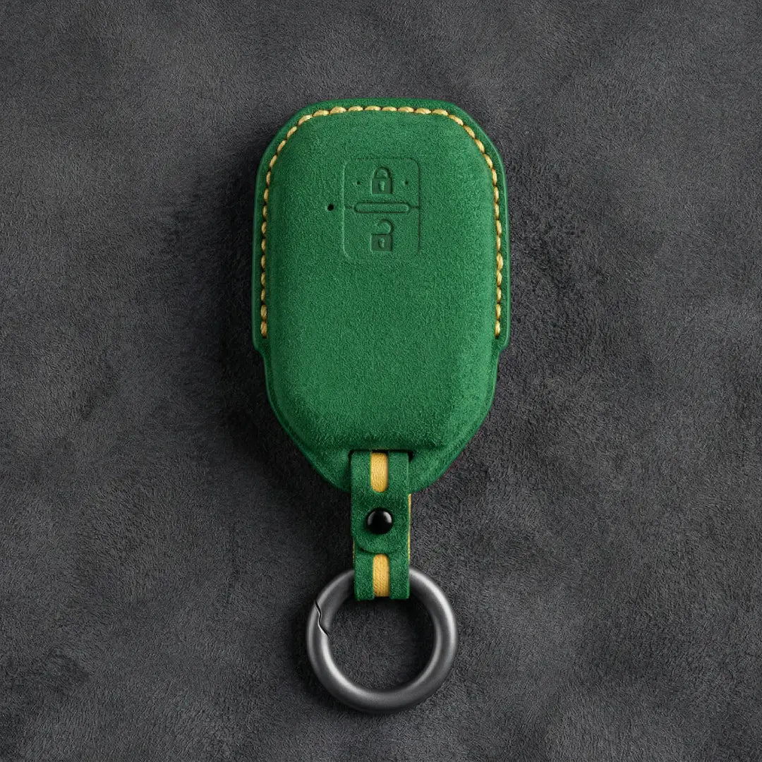 Suzuki Hand-Stitched Alcantara Key Fob Cover – Angular Smart Key 2-Button