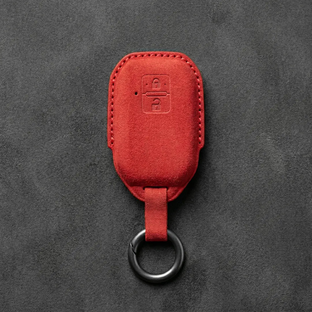 Suzuki Hand-Stitched Alcantara Key Fob Cover – Angular Smart Key 2-Button