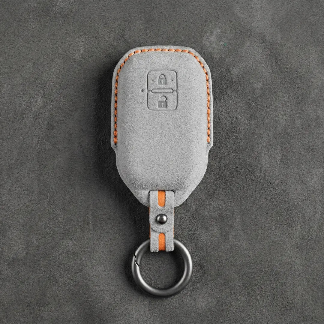 Suzuki Hand-Stitched Alcantara Key Fob Cover – Angular Smart Key 2-Button