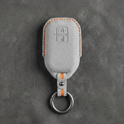 Suzuki Hand-Stitched Alcantara Key Fob Cover – Angular Smart Key 2-Button