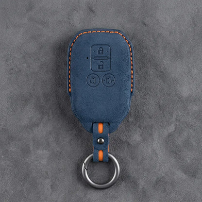 Suzuki Hand-Stitched Alcantara Key Fob Cover – Beveled Rectangular Remote