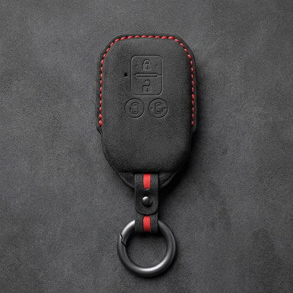 Suzuki Hand-Stitched Alcantara Key Fob Cover – Beveled Rectangular Remote