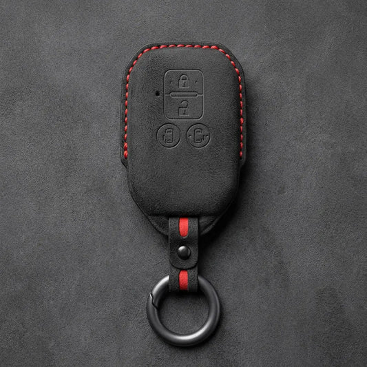 Suzuki Hand-Stitched Alcantara Key Fob Cover – Beveled Rectangular Remote