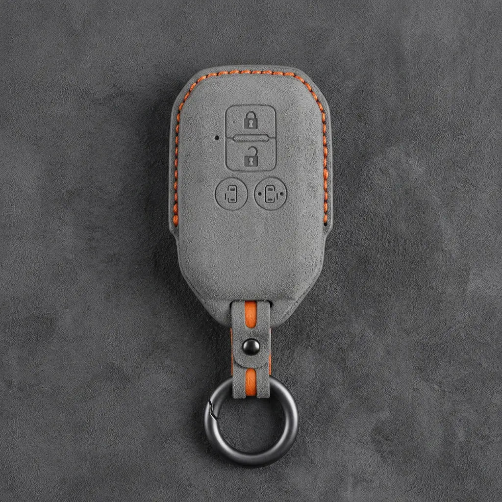 Suzuki Hand-Stitched Alcantara Key Fob Cover – Beveled Rectangular Remote