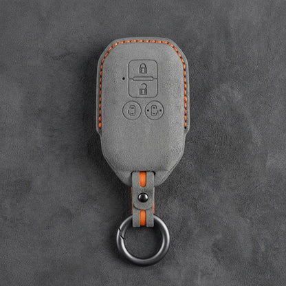 Suzuki Hand-Stitched Alcantara Key Fob Cover – Beveled Rectangular Remote