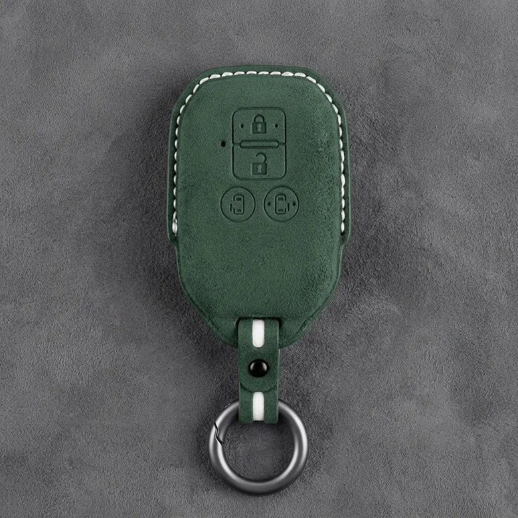 Suzuki Hand-Stitched Alcantara Key Fob Cover – Beveled Rectangular Remote