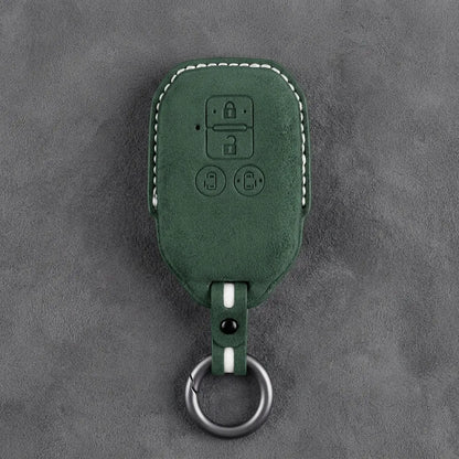 Suzuki Hand-Stitched Alcantara Key Fob Cover – Beveled Rectangular Remote