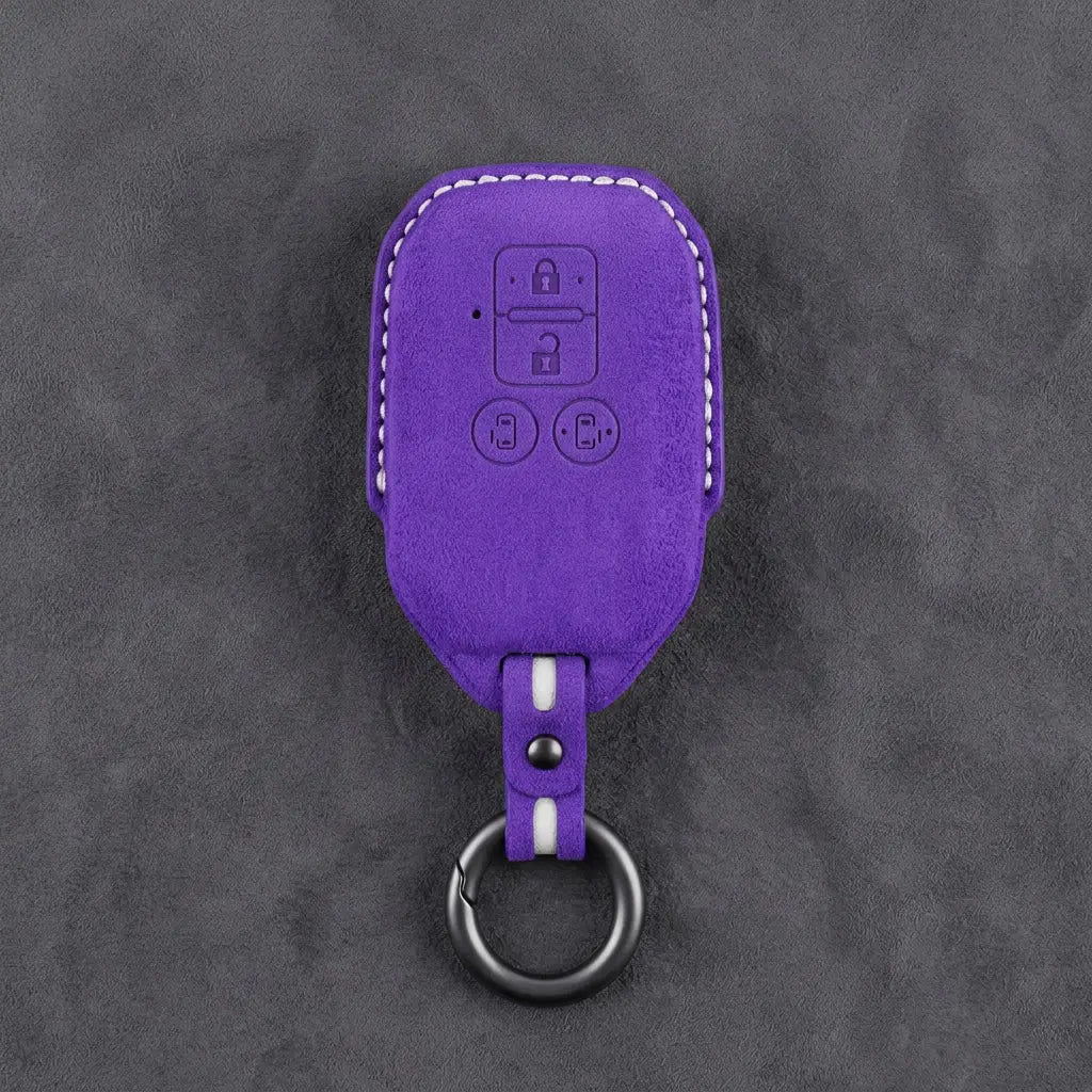 Suzuki Hand-Stitched Alcantara Key Fob Cover – Beveled Rectangular Remote