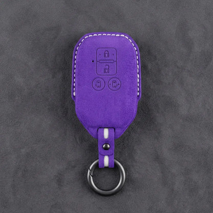 Suzuki Hand-Stitched Alcantara Key Fob Cover – Beveled Rectangular Remote