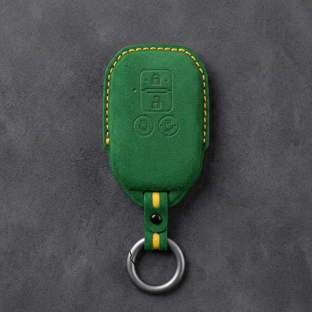 Suzuki Hand-Stitched Alcantara Key Fob Cover – Beveled Rectangular Remote