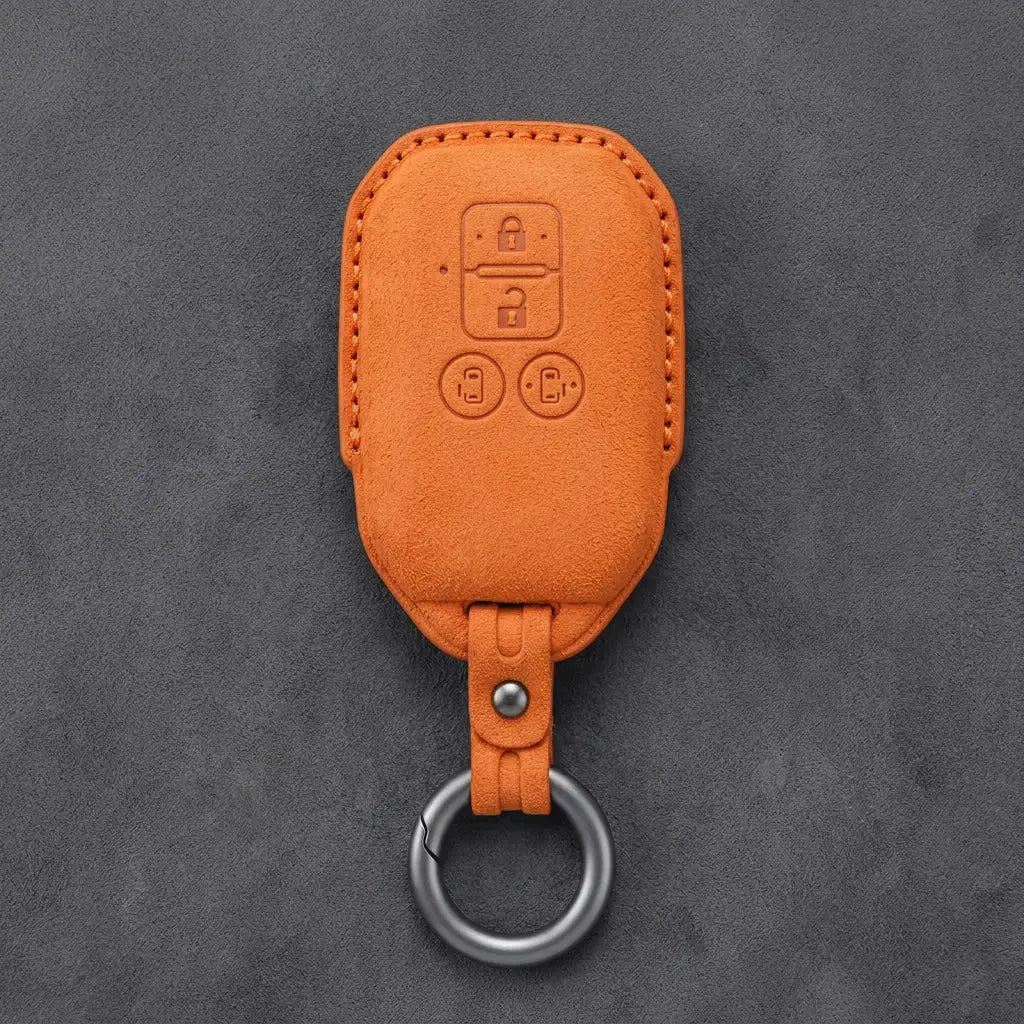 Suzuki Hand-Stitched Alcantara Key Fob Cover – Beveled Rectangular Remote