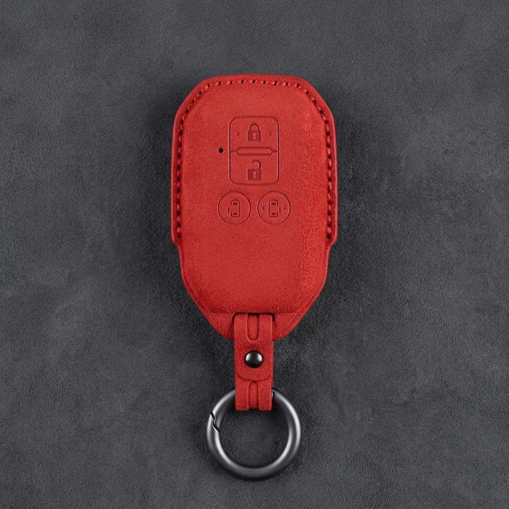 Suzuki Hand-Stitched Alcantara Key Fob Cover – Beveled Rectangular Remote
