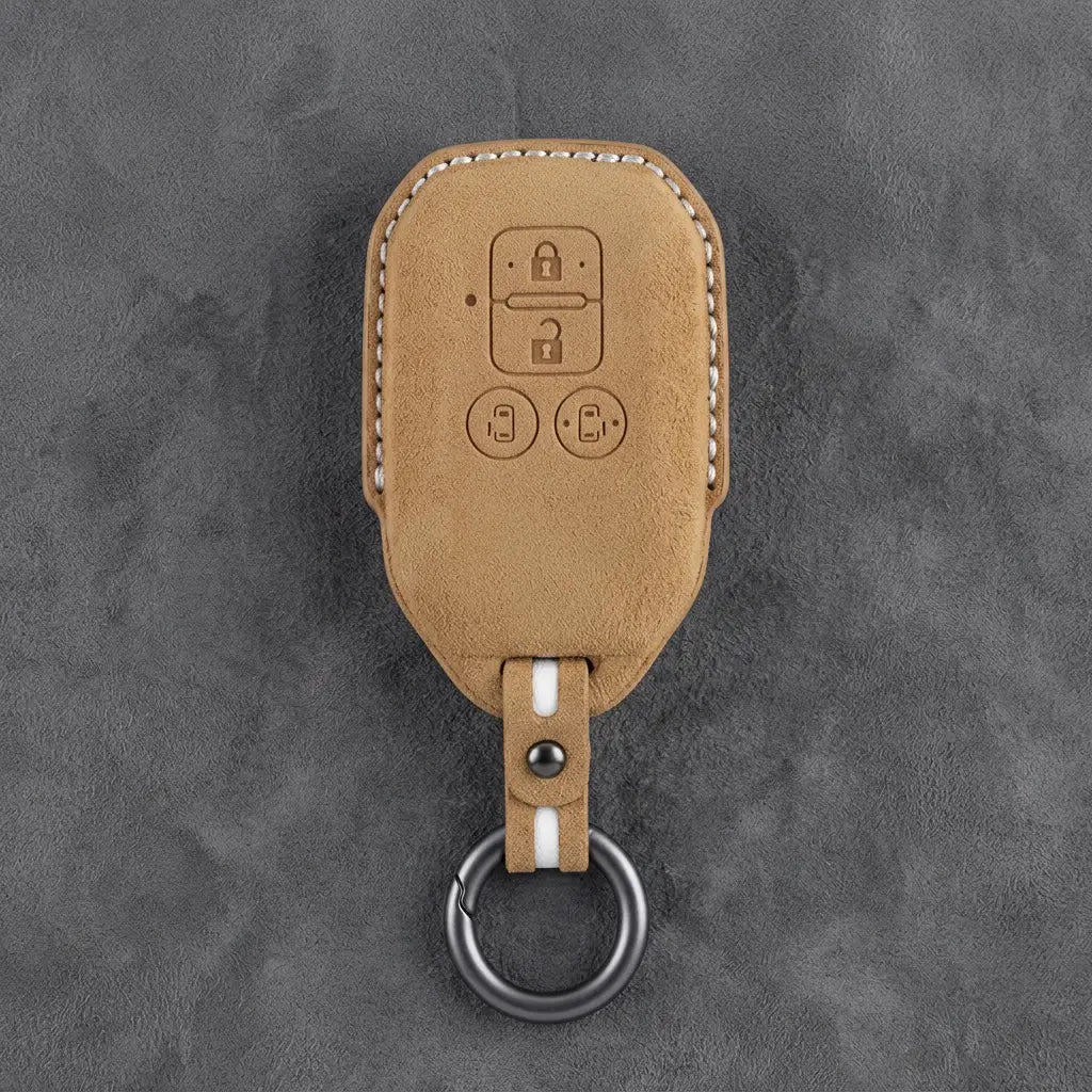 Suzuki Hand-Stitched Alcantara Key Fob Cover – Beveled Rectangular Remote