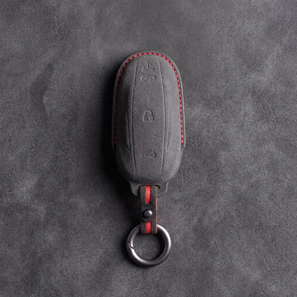 Tesla Hand-Stitched Alcantara Key Fob Cover - Model S/X