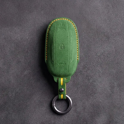 Tesla Hand-Stitched Alcantara Key Fob Cover - Model S/X