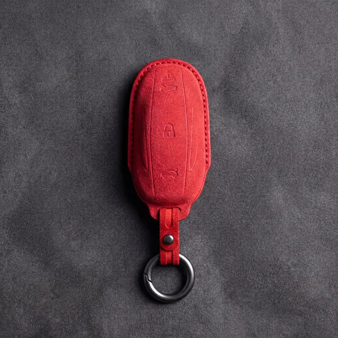 Tesla Hand-Stitched Alcantara Key Fob Cover - Model S/X