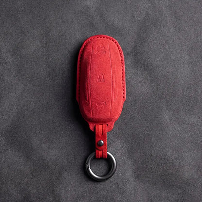 Tesla Hand-Stitched Alcantara Key Fob Cover - Model S/X