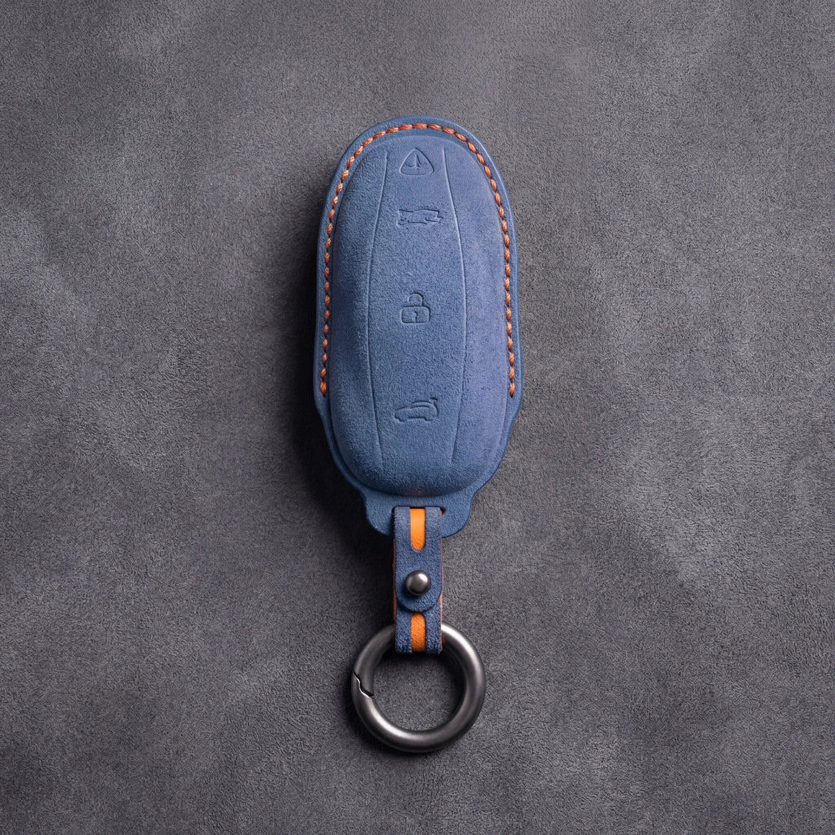 Tesla Hand-Stitched Alcantara Key Fob Cover - Model Y/3