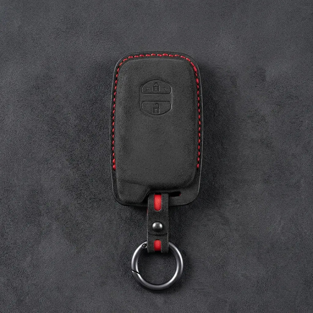 Toyota Hand-Stitched Alcantara Key Fob Cover – 2-Button Smart Key