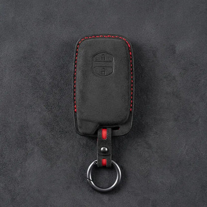 Toyota Hand-Stitched Alcantara Key Fob Cover – 2-Button Smart Key