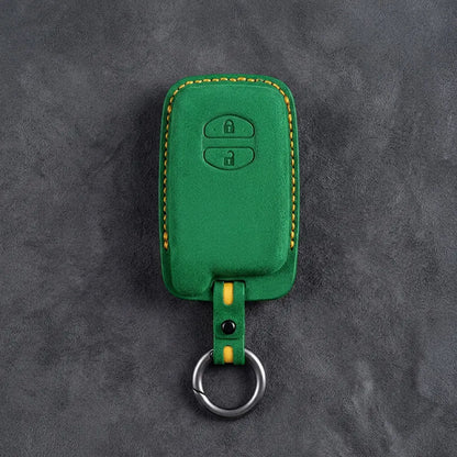 Toyota Hand-Stitched Alcantara Key Fob Cover – 2-Button Smart Key