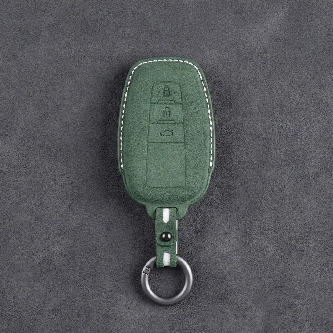 Toyota Hand-Stitched Alcantara Key Fob Cover – Contoured Smart Key