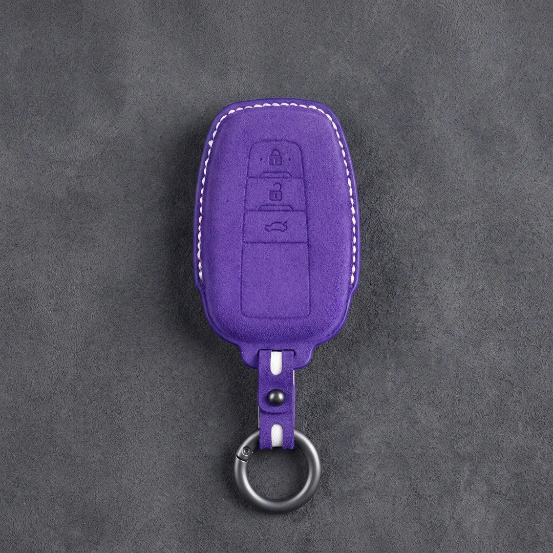Toyota Hand-Stitched Alcantara Key Fob Cover – Contoured Smart Key