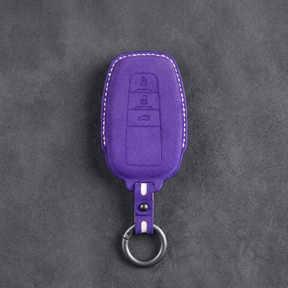 Toyota Hand-Stitched Alcantara Key Fob Cover – Contoured Smart Key