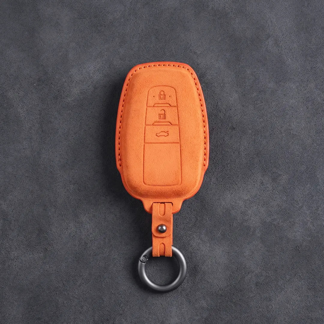Toyota Hand-Stitched Alcantara Key Fob Cover – Contoured Smart Key