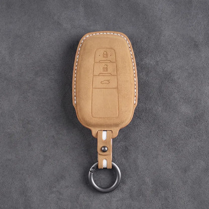 Toyota Hand-Stitched Alcantara Key Fob Cover – Contoured Smart Key