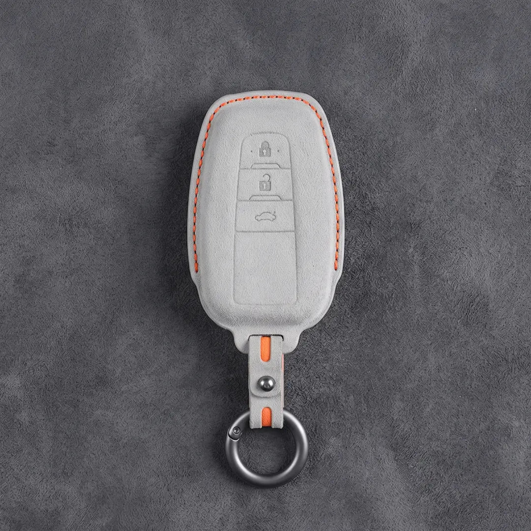 Toyota Hand-Stitched Alcantara Key Fob Cover – Contoured Smart Key