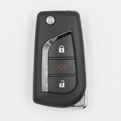 Toyota Hand-Stitched Alcantara Key Fob Cover – Geometric Panic Flip Key