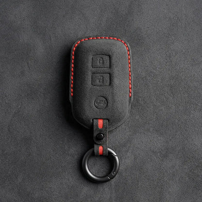 Toyota Hand-Stitched Alcantara Key Fob Cover – Shield 3-Button