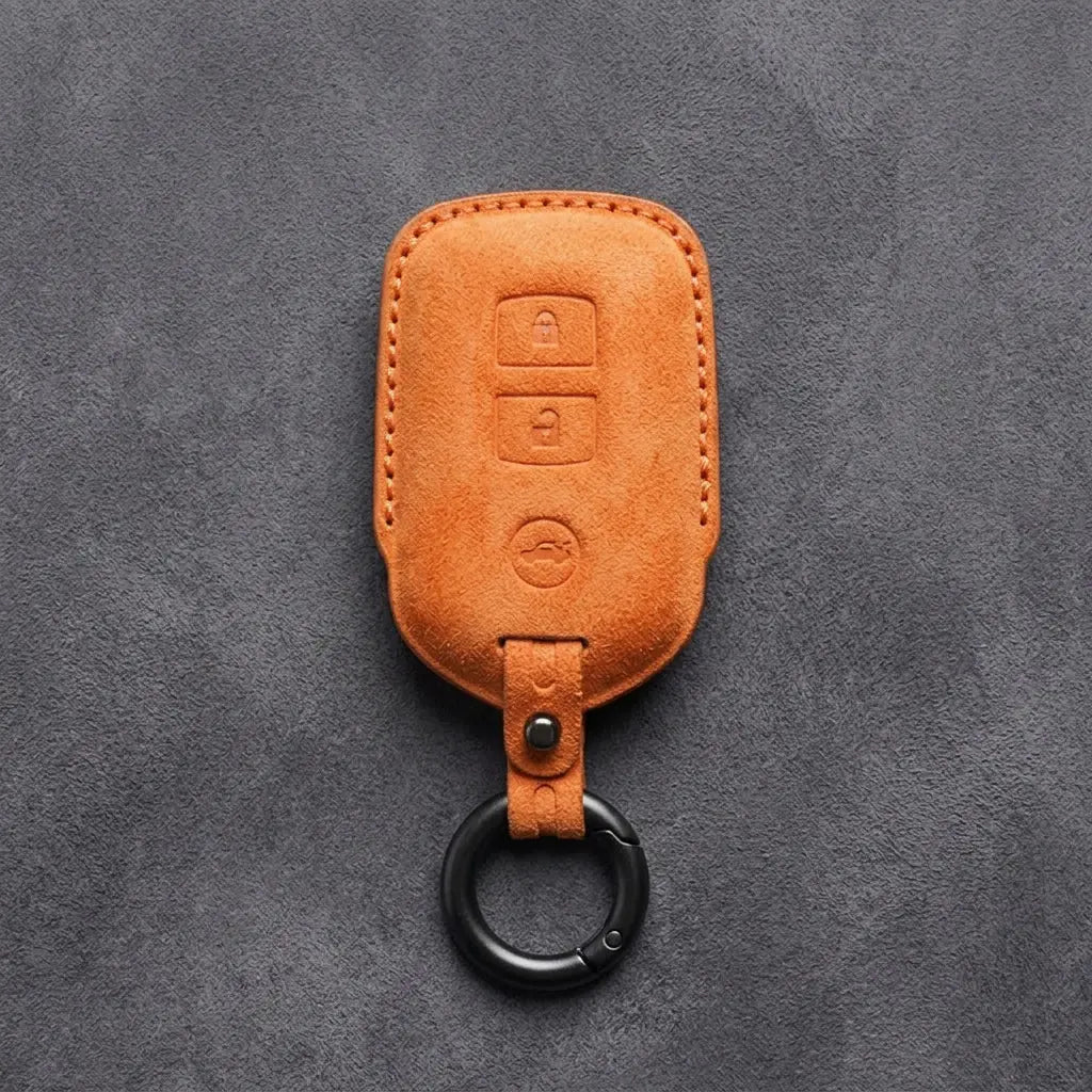 Toyota Hand-Stitched Alcantara Key Fob Cover – Shield 3-Button