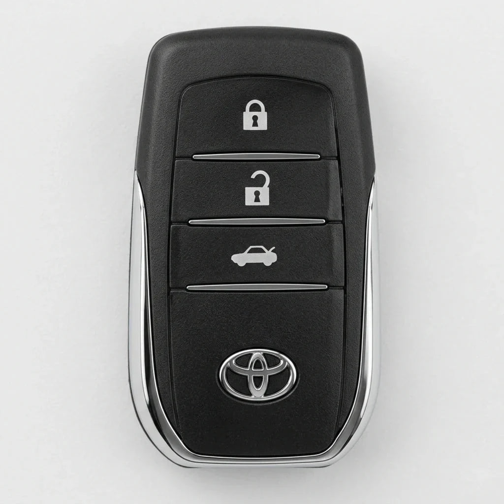 Toyota Hand-Stitched Alcantara Key Fob Cover - Wedge 3-Button