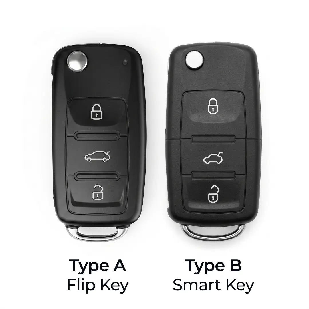 Volkswagen Suede Key Fob Case – Rectangular 3-Button