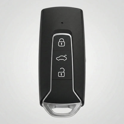 Volkswagen Hand-Stitched Alcantara Key Fob Cover - Shield-Style 3-Button