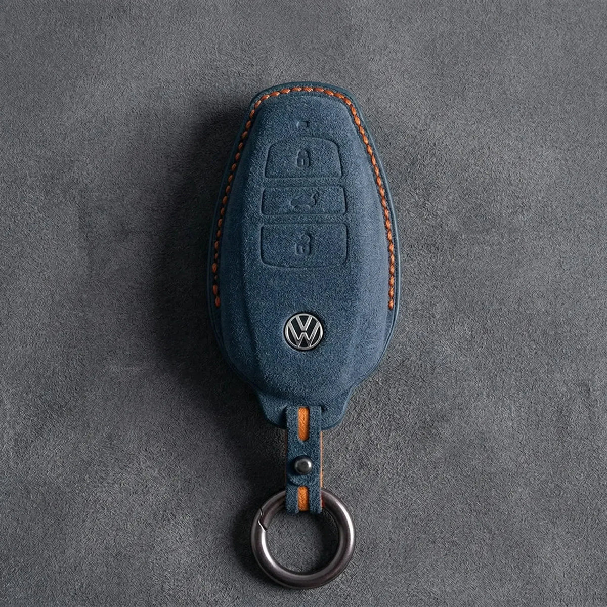 Volkswagen Hand-Stitched Alcantara Key Fob Cover – Tapered Smart Key